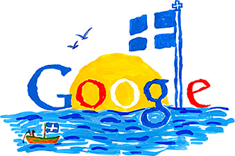 Doodle 4 Google 2013 - «Η Ελλάδα μου, ήλιος και Θάλασσα» του Αστέριου Ρέυνικ, 2ο Δημοτικό Σχολείο, Λιτόχωρo