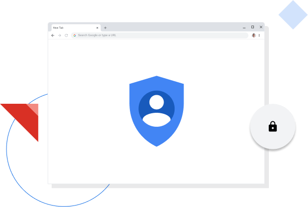 Παράθυρο του προγράμματος περιήγησης Chrome στο οποίο εμφανίζεται το εικονίδιο απορρήτου της Google.